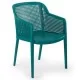 Chaise en plastique polypropylène à motifs tricotés Chaise en plastique polypropylène à motifs tricotés