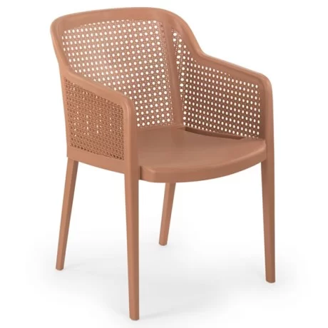 Chaise en plastique polypropylène à motifs tricotés Chaise en plastique polypropylène à motifs tricotés