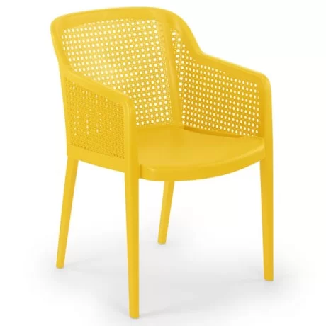 Chaise en plastique polypropylène à motifs tricotés Chaise en plastique polypropylène à motifs tricotés