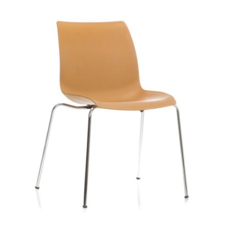 Plastic Metal Leg Shop Center Dining Hall Chair