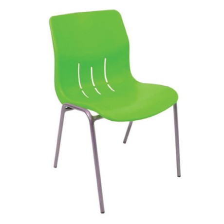 Green Plastic Cafe Chair