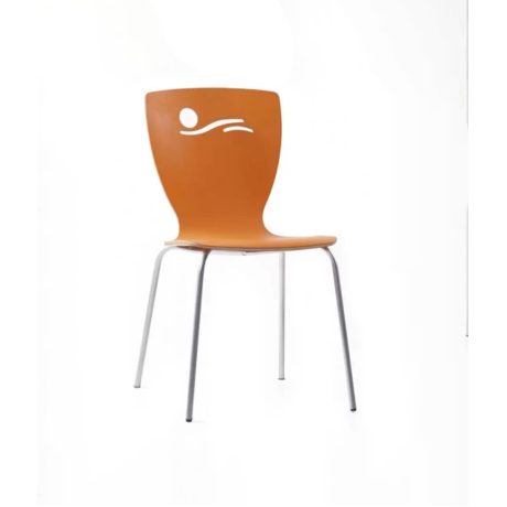 Turuncu Monoblok Sandalye Metal Ayaklı Sandalye