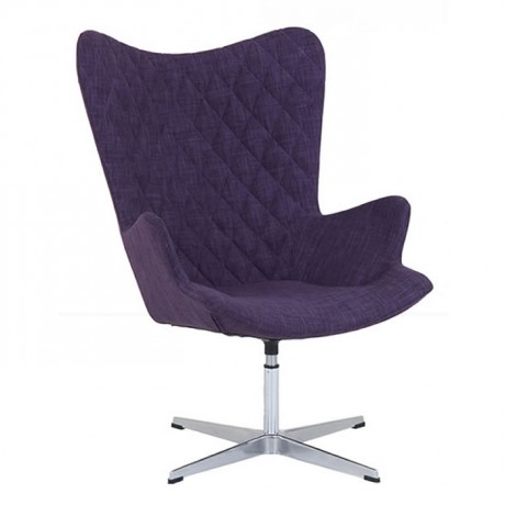 Кресло Бержер из Полиуретана Фиолетового Цвета