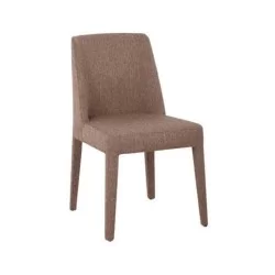 Beige Stoff Gepolsterter Polyurethan Stuhl