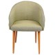 Quilted Outer Surface Polyurethane Retro Leg Chair