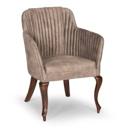 Полиуретанов стол с дървено краче Полиуретанов стол с дървено краче