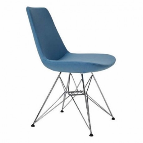 Turquoise Modern Chair Metal Spider Legs