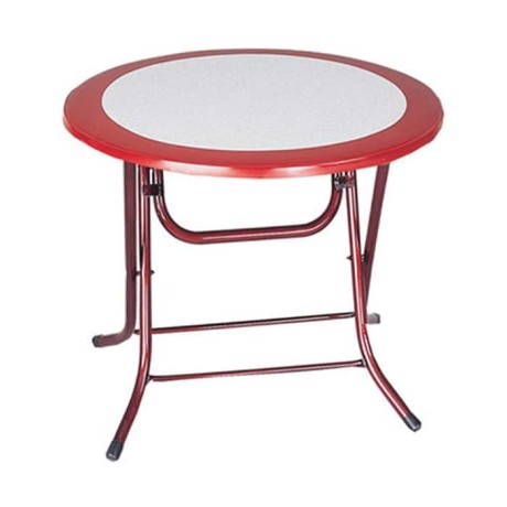 Round Polyester Table Folding Leg