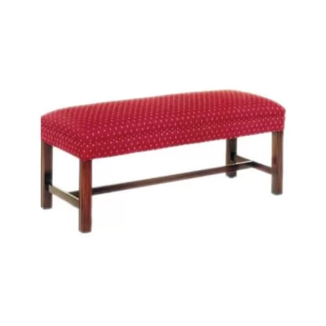 Bordo Kumaş Döşemeli Ahşap Ayaklı Puf Bordo Kumaş Döşemeli Ahşap Ayaklı Puf