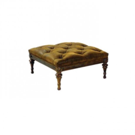 Quilted Square Ottoman