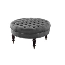 نیمکت پاف بلند با پایه گرد لحافی نیمکت پاف بلند با پایه گرد لحافی