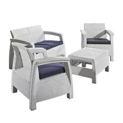 Chaise d'hôtel d'injection de rotin blanc
