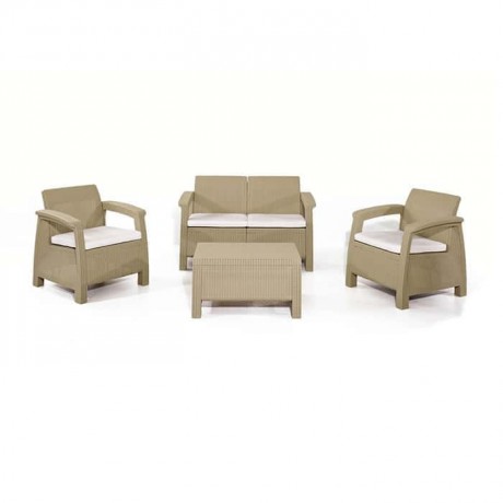 Cappuccino Rattan Injection Garden Set