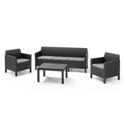 Koyu Kahve Rattan Enjeksiyon Koltuk Takımı Koyu Kahve Rattan Enjeksiyon Koltuk Takımı