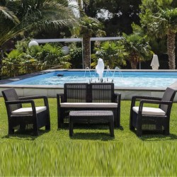 Rattan Enjeksiyon Restoran Bahçe Koltuğu