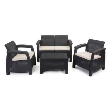 Schwarz Injection Rattan Sessel Schwarz Injection Rattan Sessel