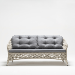 Örmeli Şık Gelincik Üçlü Koltuk