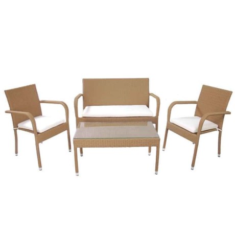 Rattan Beige Sessel Mit Couchtisch Rattan Beige Sessel Mit Couchtisch