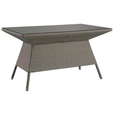 Gray Rattan Knitting Table