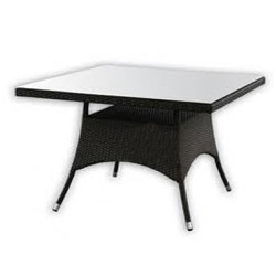 Kare İki Kişilik Rattan Masa Kare İki Kişilik Rattan Masa