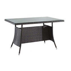 Rattan Örmeli Koyu Renkli Cafe Masası Rattan Örmeli Koyu Renkli Cafe Masası