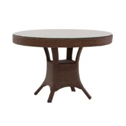 Yuvarlak Rattan Restoran Bahçe Masası