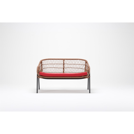 Brown Colored Cushion Rattan Chair Brown Colored Cushion Rattan Chair