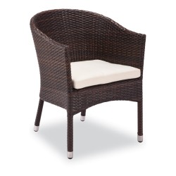 Kollu Minderli Rattan Sandalye Kollu Minderli Rattan Sandalye