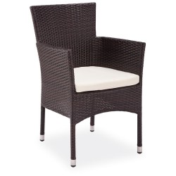 Rattan Görünümlü Sentetik Plastik Örgülü Rattan Sandalye Rattan Görünümlü Sentetik Plastik Örgülü Rattan Sandalye