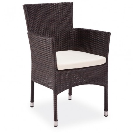 Rattan Look Synthetic Plastic Braided Rattan Chair