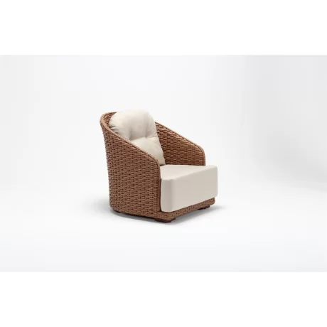 Wired Beige Armchair with Aluminum Frame Wired Beige Armchair with Aluminum Frame