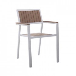 Aluminum Cafe Garden Arm Chair