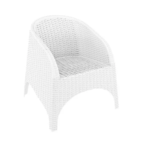 Ağ Rattan Enjeksiyon Kreslo Ağ Rattan Enjeksiyon Kreslo