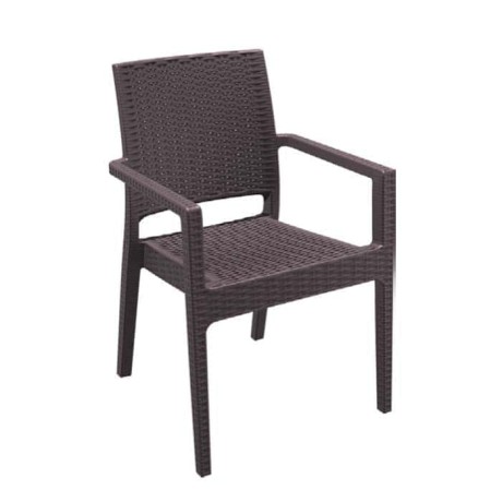 Brown Rattan Injection Hotel Garden Chair