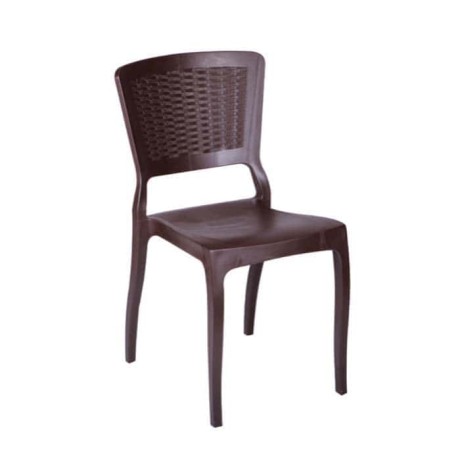 Kahve Rattan Renkli Enjeksiyon Restoran Sandalyesi Kahve Rattan Renkli Enjeksiyon Restoran Sandalyesi