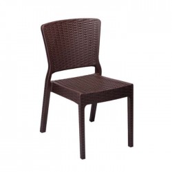 Brown Color Injection Garden Chair