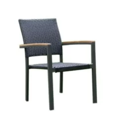 Rattan Kafe Bağça Qollu Stul