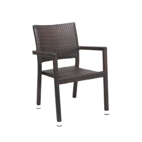 Rattan Coffee Restaurant Winter Garden Arm Chair