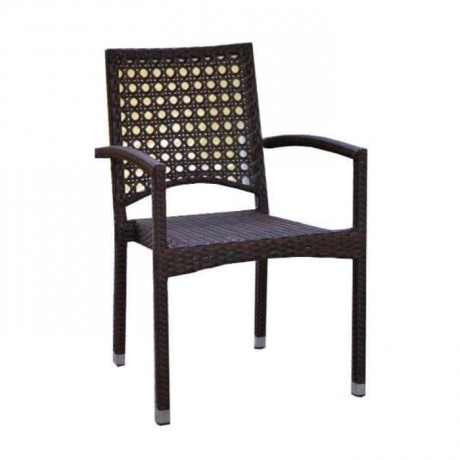 Rattan Brown Colored Armchair