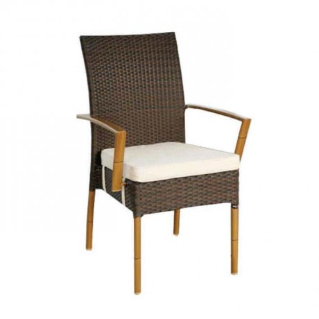 Rattan Wired Bamboo Arm Chair