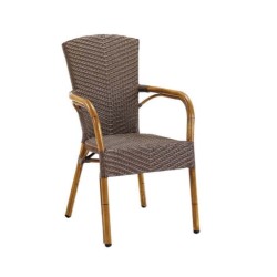 Rattan Örmeli Bambu Kollu Rattan Sandalye Rattan Örmeli Bambu Kollu Rattan Sandalye