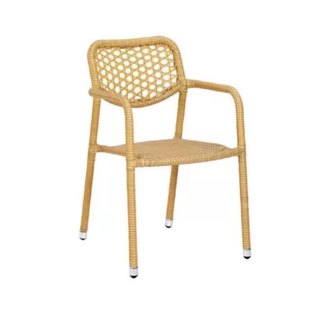 Fauteuil en rotin jaune Fauteuil en rotin jaune