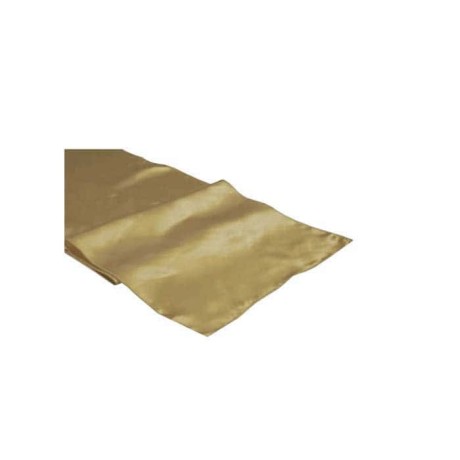 Beige Satin Fabric Runner