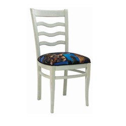 Салон за сядане с бял лак, рисуван с шарка Салон за сядане с бял лак, рисуван с шарка