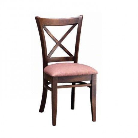 Cross-Stick Antiqued Painted Restaurant Cafe Chair