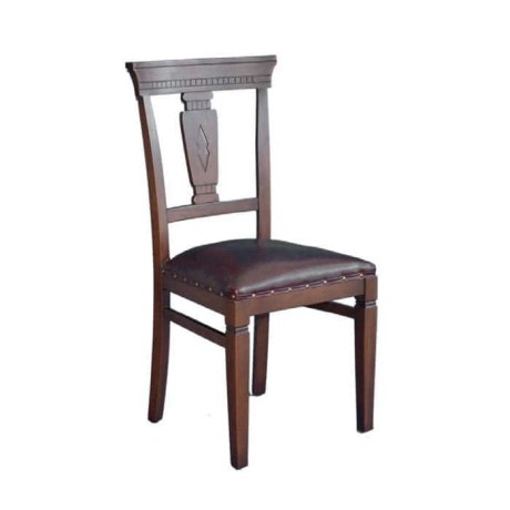 Rustic Restaurant Chair with Polished Hornbeam Wood