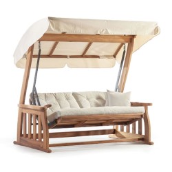 Yazlık Bahçe Villa Kapitoneli Minderli İroko Salıncak Yazlık Bahçe Villa Kapitoneli Minderli İroko Salıncak