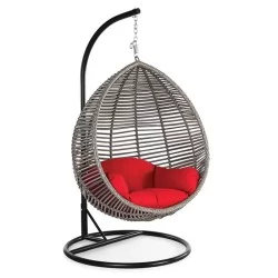 Balançoire en rotin nid d'oiseau