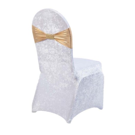 Golden Yellow Belted Velvet Chair Dressing