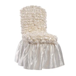 برونزي من الساتان فستان كرسي فستان